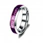 Titanium Mood Ring Change Color Engagement Ring Her Beast His Beauty - 1 pcs