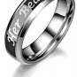Titanium Mood Ring Change Color Engagement Ring Her Beast His Beauty - 1 pcs