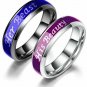 Titanium Mood Ring Change Color Engagement Ring Her Beast His Beauty - 1 pcs