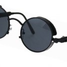 Victorian Vampire Steampunk Round Circle Lens Vintage Style Metal Sunglasses