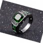 18K Gold Plated Fine Cut Pinky Luxury Huge Square CZ  Promise Band Ring Unisex