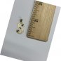 10k Solid Gold Cursive Initial Pendant, English Alpahbet A-Z Letter Diamond Cut