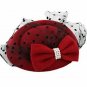 1940s Cocktail Wool Hat Dot Veil Netting Ribbon Bows Old Hollywood Pillbox