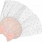 1940s Cocktail Wool Hat Dot Veil Netting Ribbon Bows Old Hollywood Pillbox