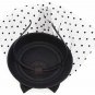 1940s Cocktail Wool Hat Dot Veil Netting Ribbon Bows Old Hollywood Pillbox
