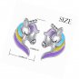S925 Sterling Silver Unicorn Cat Earrings Forever Love Animal Stud Gift for Her