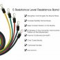 Resistance Bands Exercise Band Workout Set Fitness Yoga Loop Pilates Tube 11pcs
