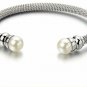 COOLSTEELANDBEYOND Classic Ladies Stainless Steel Twisted Cable Bangle Bracelet