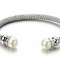 COOLSTEELANDBEYOND Classic Ladies Stainless Steel Twisted Cable Bangle Bracelet