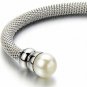 COOLSTEELANDBEYOND Classic Ladies Stainless Steel Twisted Cable Bangle Bracelet