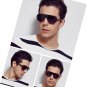 Men's Polarized Shield Sunglasses with Semi Rimless Unbreakable Frame LM061