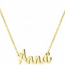 Yiyang Personalized Name Necklace 18K Gold Plated Stainless Steel Jewelry Gift