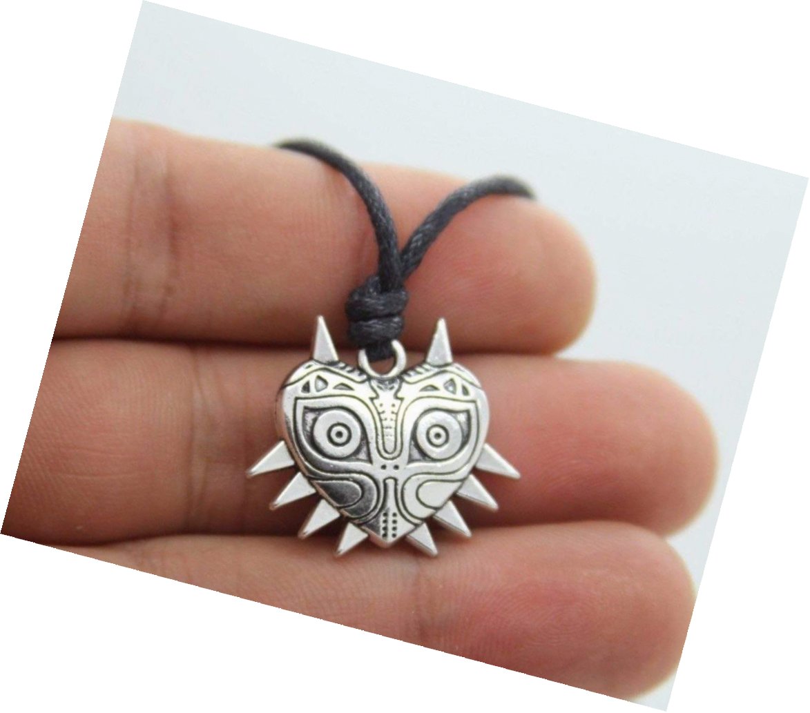 Majora's Mask Inspired Necklace Pendant 3D Two Sided Adjustable Double Knot