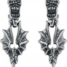 Sword Skull Earrings Stainless Steel Dangle Drop Stud Earring For Men Women 4)