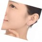 Cross Criss Small Huggie Hoop Earrings Sterling Silver Crystal Cartilage Hoops