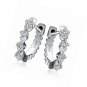 925 Sterling Silver Dangle Hoop Earrings Collection