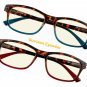 2 Pair Anti Glare Reflection Spring Hinge Ombre Color Reading