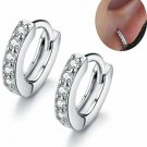 IminiJewelry Cubic Zirconia Small Hoop Earrings Ear Cuff For Cartilage Pierced