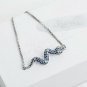 Karseer Snake Shape Bracelet With Adjustable Sliding Metal Knot And Cubic Charm