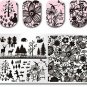 Born Pretty 12Pcs Nail Art Stamp Stamping Template Christmas Snowflake Image
