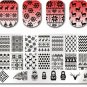 Born Pretty 12Pcs Nail Art Stamp Stamping Template Christmas Snowflake Image