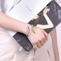 FOCALOOK Gold Silver Two Tone Charm Stainless Steel Open Cuff Bangle Bracelet