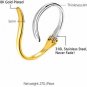 FOCALOOK Gold Silver Two Tone Charm Stainless Steel Open Cuff Bangle Bracelet