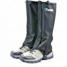 Snow Leg Gaiters Waterproof Boot Gaiters Hiking Walking Climbing  (Black, L)