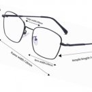 Retro Square Clear Lens Eyeglasses Metal Glasses Frame for Men and Women