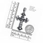 Cross Necklace Long Gothic Skull Rock Punk Black Necklaces Stainless Steel Chain