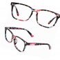 Vintage Nerd Square Eyeglasses Frame Keyhole Design Prescription Lens Glasses