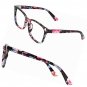 Vintage Nerd Square Eyeglasses Frame Keyhole Design Prescription Lens Glasses