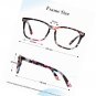Vintage Nerd Square Eyeglasses Frame Keyhole Design Prescription Lens Glasses