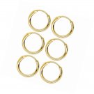 3 Pairs Sterling Silver Small Hoop Earrings Set Hypoallergenic Nose Lip Rings