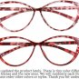Ladies Cateye Glasses Frames Blue Blocking Clear Lens Computer Reading Red,anti