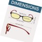 Blue Light Glare Blocking Computer Glasses Eyeglasses with Yellow Tinted Lens