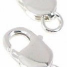 2 Sterling Silver Lobster Claw Clasps Large Bracelet