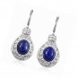 Back Dangle Drop Earrings Stainless Steel Oval Gift