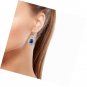 Back Dangle Drop Earrings Stainless Steel Oval Gift