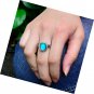 Silver Tone Multiple Color Changing Oval Stone Engraved Mood Ring Size 6-9