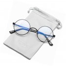 Vintage Small Round Metal Frame Clear Lens Glasses Non-Prescription Eyeglasses