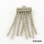 NBEADS 1000 PCS Multi Strand Slide On End Clasp Tubes, Platinum Color Slider