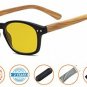 Reduce Eyestrain,Anti Blue Rays,Spring Hinge Bamboo Pattern Computer Reading
