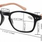 Reduce Eyestrain,Anti Blue Rays,Spring Hinge Bamboo Pattern Computer Reading