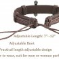 Scripture Cross Leather Bracelet, Men Bracelets Cuff Vintage Brown Boy