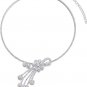 COOLSTEELANDBEYOND Wedding Crystal Rhinestone Cluster Flower Bowknot Tassel Set