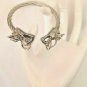 DOUBLE HEADED DRAGON SOLID ROPE CUFF BRACELET Stainless Steel