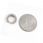 Stainless Steel Etched Cross Bone Skulls Silver Color Men Hoop Huggie Earrings