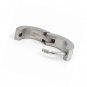 Stainless Steel Etched Cross Bone Skulls Silver Color Men Hoop Huggie Earrings