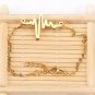 LUXUSTEEL Elegant Heart Beat Design Stainless Steel 18K Gold Plated Charm For